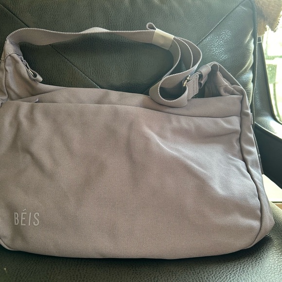 NWT BÉIS The Carryall Crossbody  in Lavender Purple - Picture 5 of 8